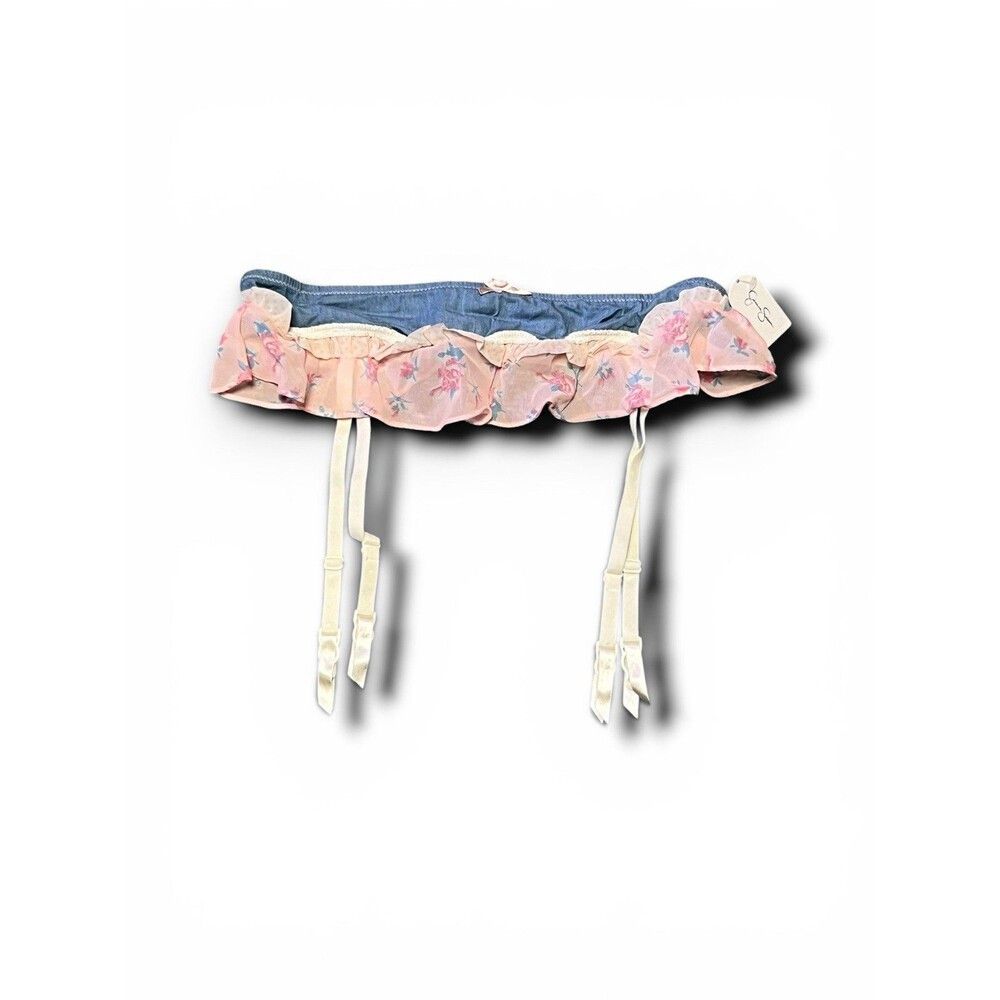 Jessica Simpson Denim Garter Belt - L/XL